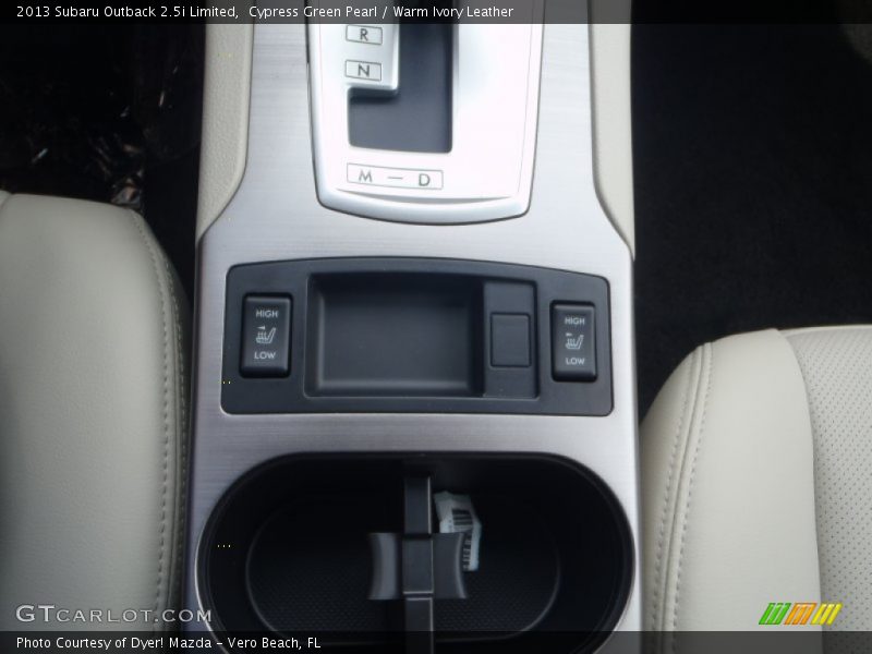 Cypress Green Pearl / Warm Ivory Leather 2013 Subaru Outback 2.5i Limited