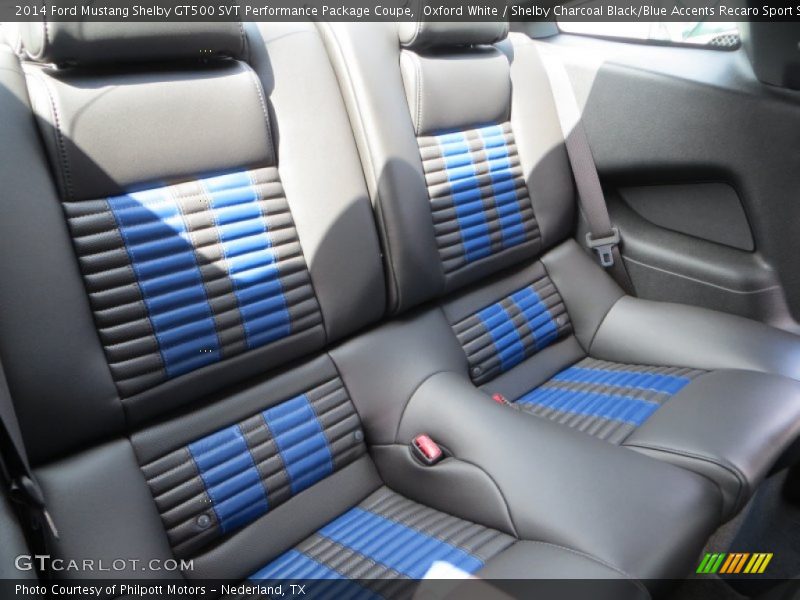 Rear Seat of 2014 Mustang Shelby GT500 SVT Performance Package Coupe