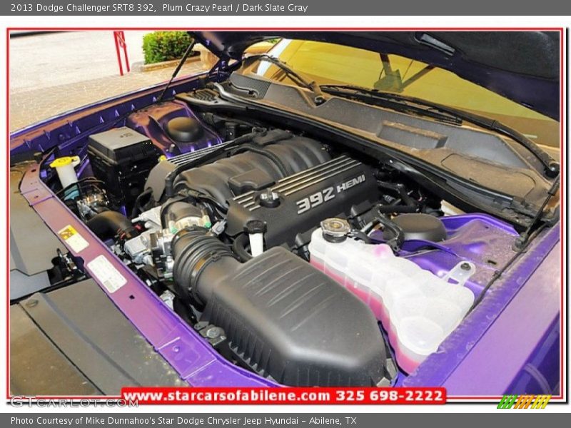 Plum Crazy Pearl / Dark Slate Gray 2013 Dodge Challenger SRT8 392