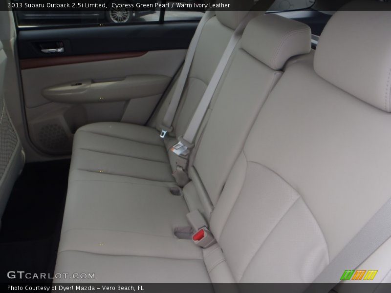 Cypress Green Pearl / Warm Ivory Leather 2013 Subaru Outback 2.5i Limited