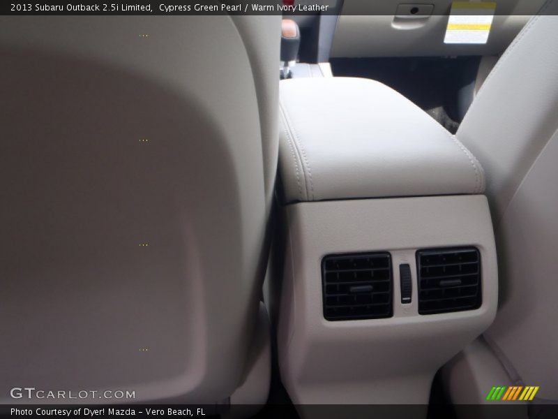 Cypress Green Pearl / Warm Ivory Leather 2013 Subaru Outback 2.5i Limited