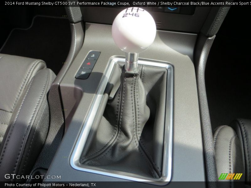  2014 Mustang Shelby GT500 SVT Performance Package Coupe 6 Speed Manual Shifter