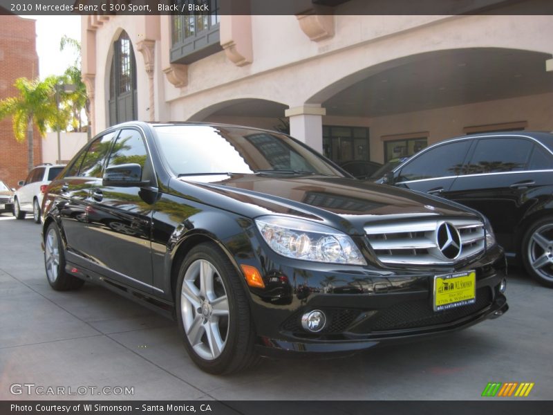 Black / Black 2010 Mercedes-Benz C 300 Sport