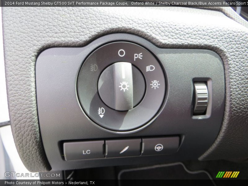 Controls of 2014 Mustang Shelby GT500 SVT Performance Package Coupe