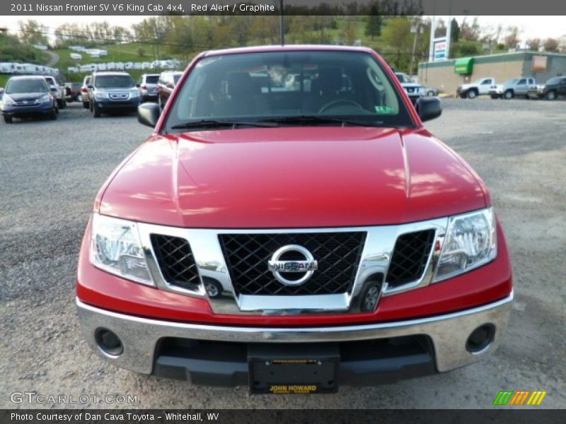 Red Alert / Graphite 2011 Nissan Frontier SV V6 King Cab 4x4