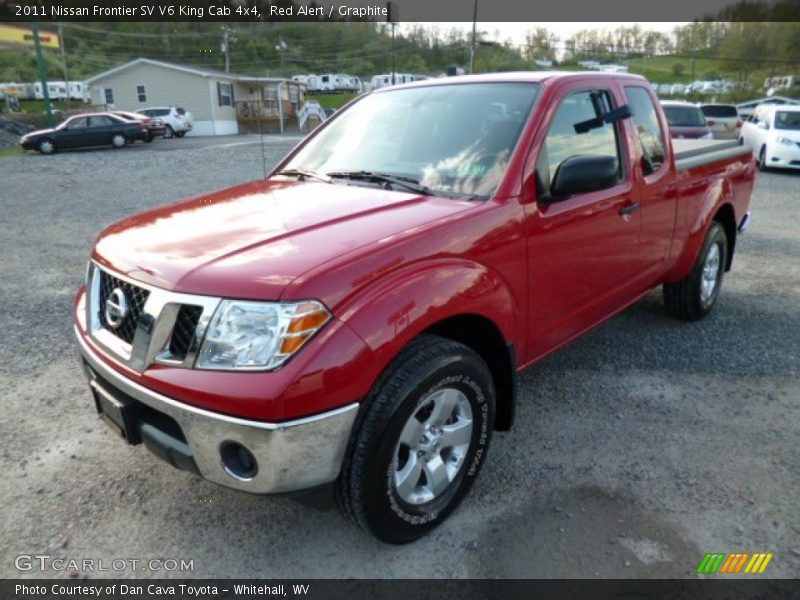 Red Alert / Graphite 2011 Nissan Frontier SV V6 King Cab 4x4