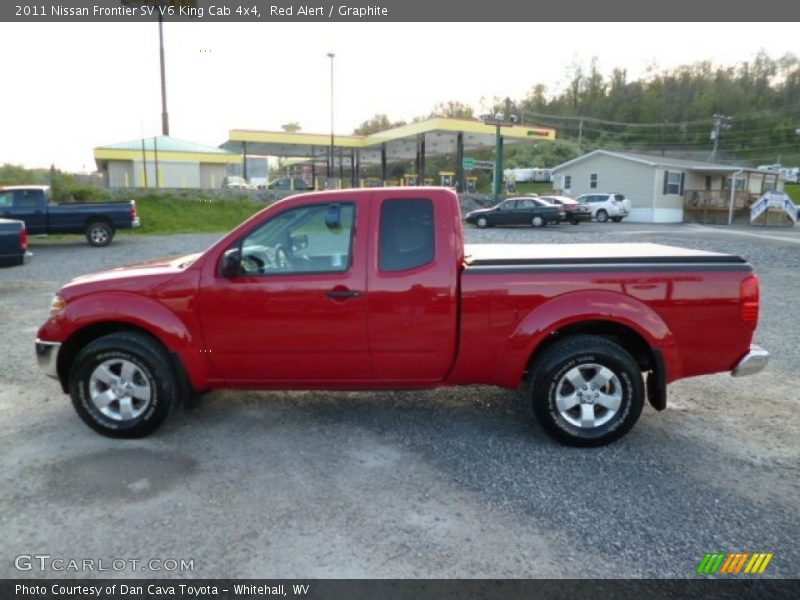 Red Alert / Graphite 2011 Nissan Frontier SV V6 King Cab 4x4