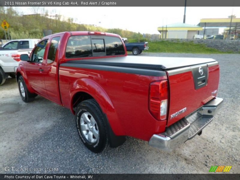 Red Alert / Graphite 2011 Nissan Frontier SV V6 King Cab 4x4