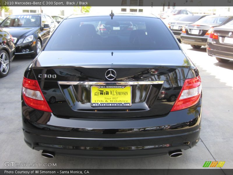 Black / Black 2010 Mercedes-Benz C 300 Sport