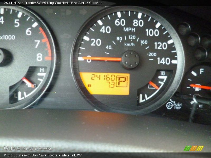Red Alert / Graphite 2011 Nissan Frontier SV V6 King Cab 4x4