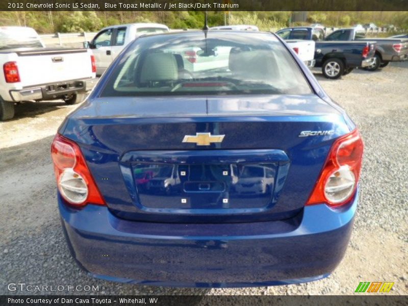 Blue Topaz Metallic / Jet Black/Dark Titanium 2012 Chevrolet Sonic LS Sedan