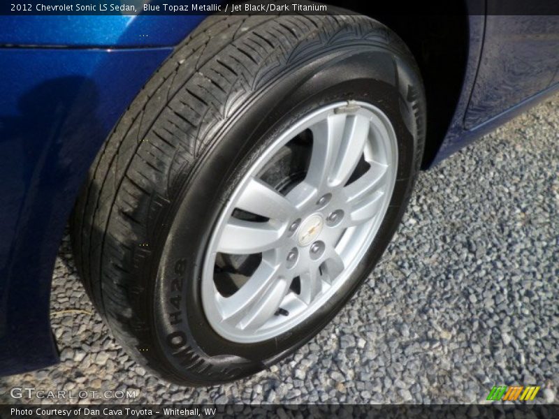 Blue Topaz Metallic / Jet Black/Dark Titanium 2012 Chevrolet Sonic LS Sedan