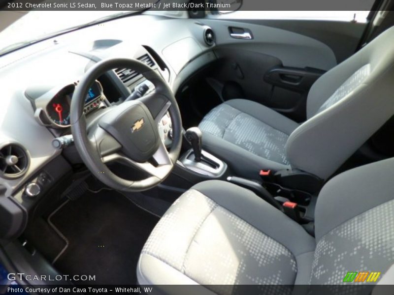Blue Topaz Metallic / Jet Black/Dark Titanium 2012 Chevrolet Sonic LS Sedan