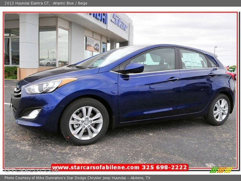 Atlantic Blue / Beige 2013 Hyundai Elantra GT