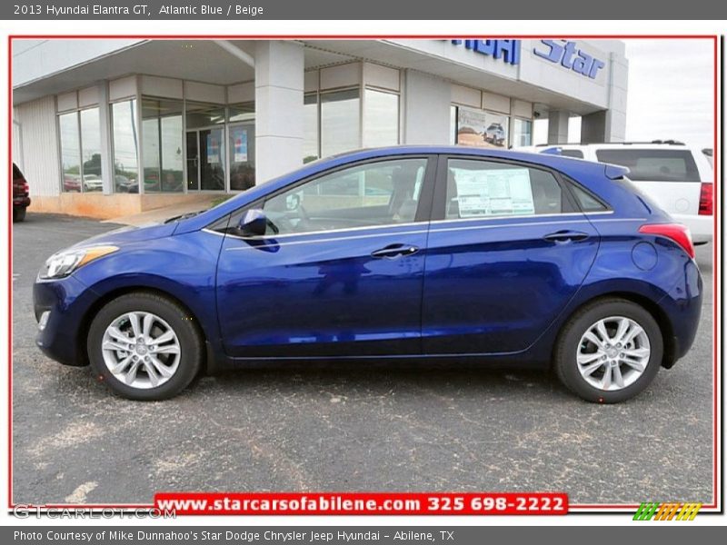 Atlantic Blue / Beige 2013 Hyundai Elantra GT
