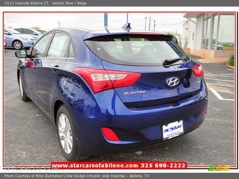 Atlantic Blue / Beige 2013 Hyundai Elantra GT