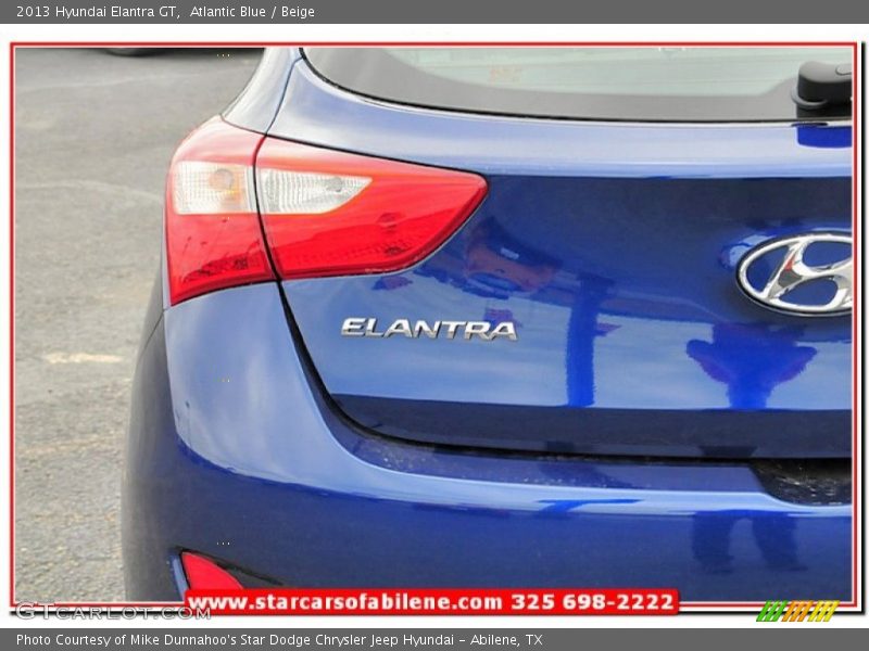 Atlantic Blue / Beige 2013 Hyundai Elantra GT