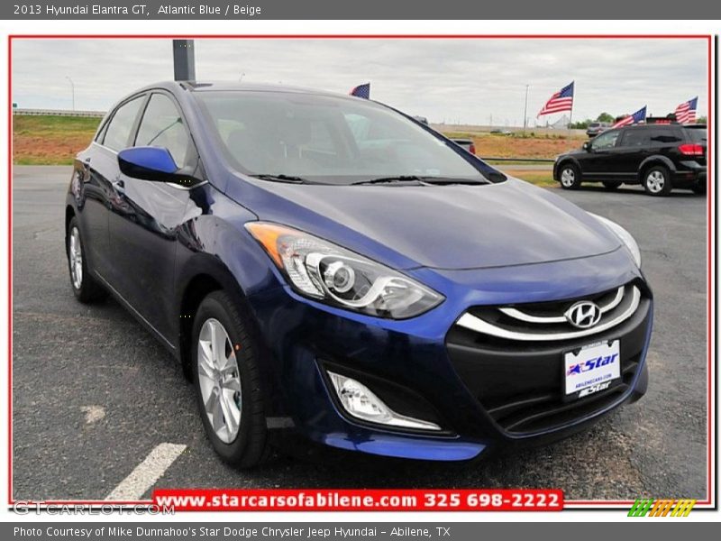 Atlantic Blue / Beige 2013 Hyundai Elantra GT