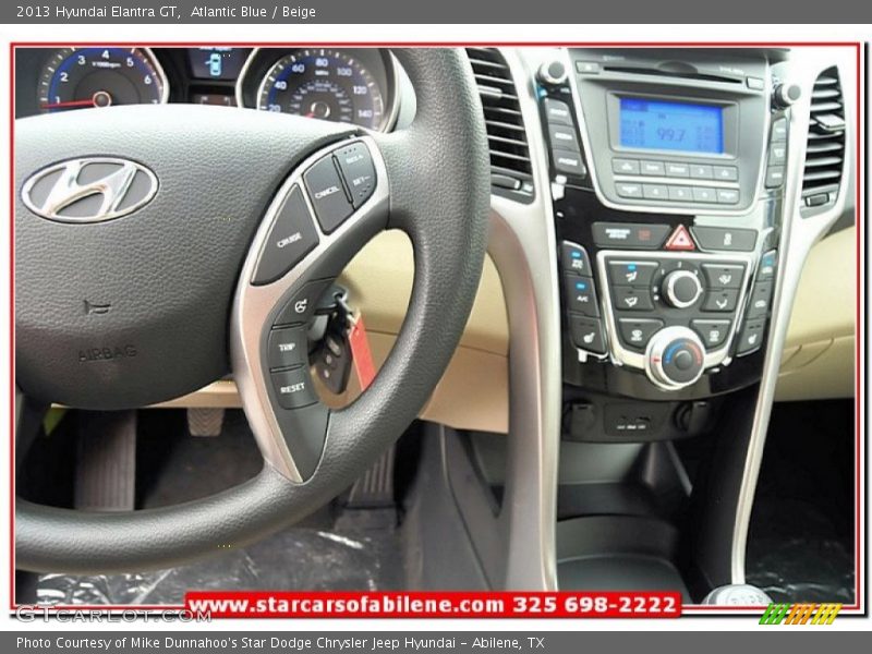 Atlantic Blue / Beige 2013 Hyundai Elantra GT