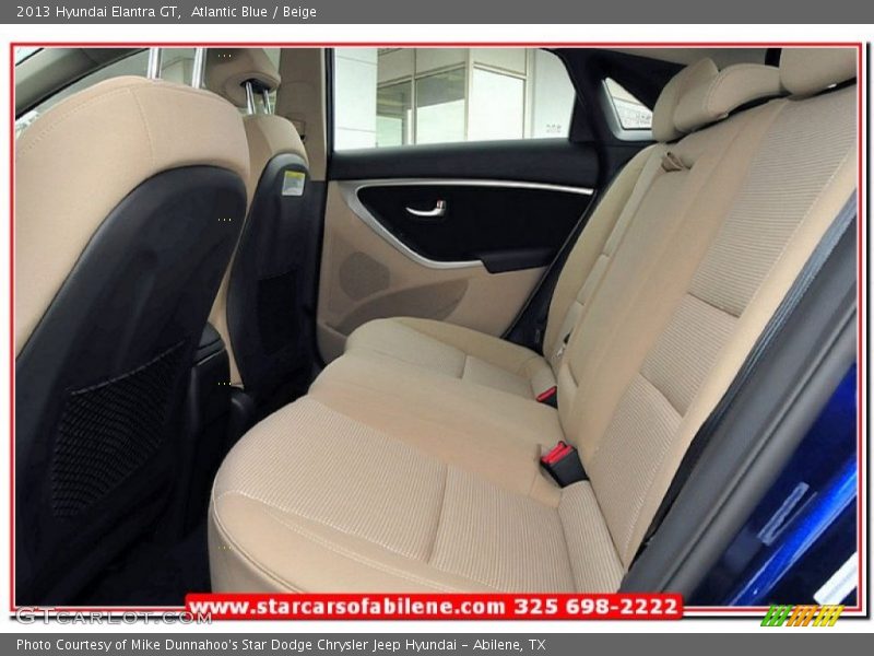 Atlantic Blue / Beige 2013 Hyundai Elantra GT