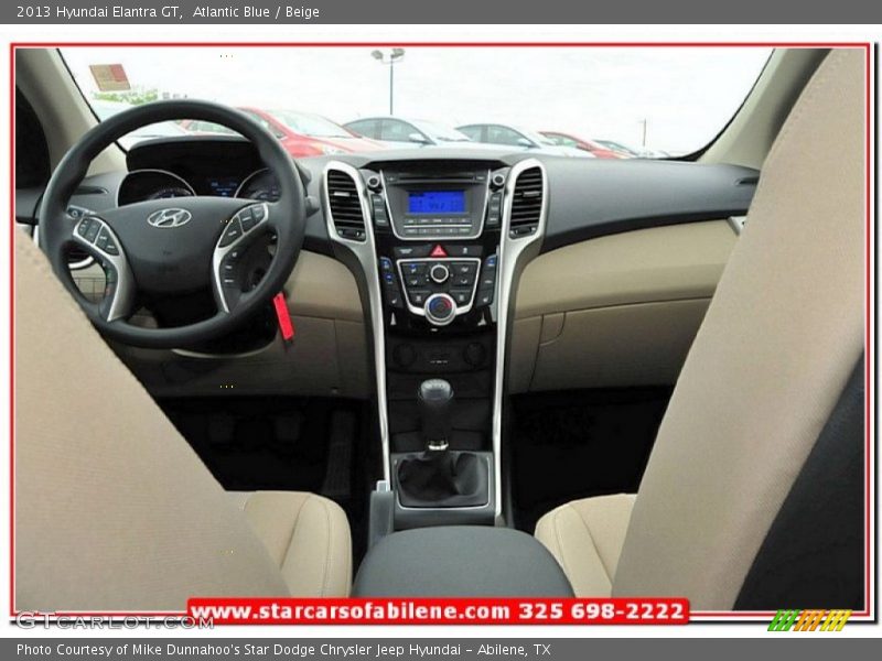 Atlantic Blue / Beige 2013 Hyundai Elantra GT