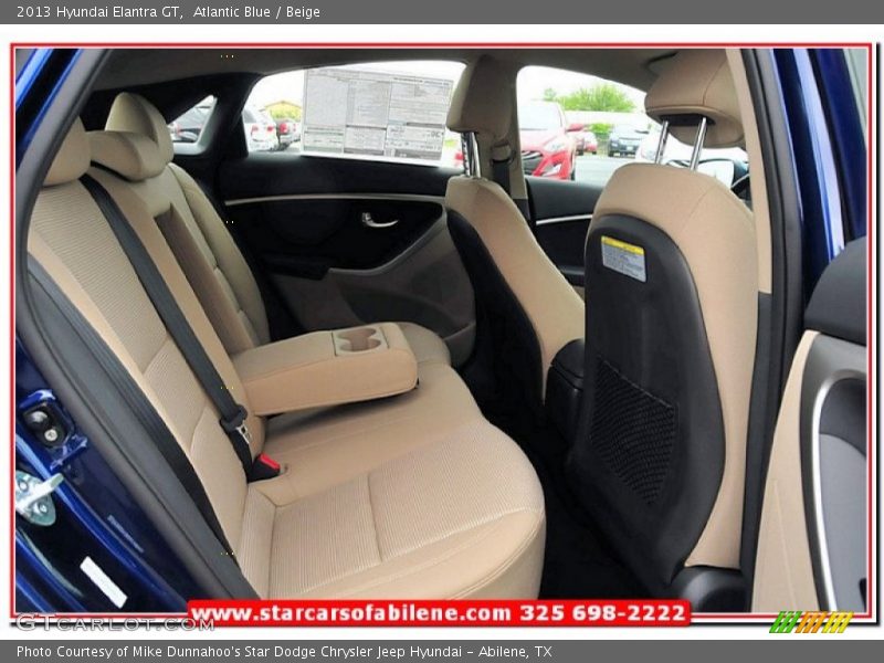 Atlantic Blue / Beige 2013 Hyundai Elantra GT