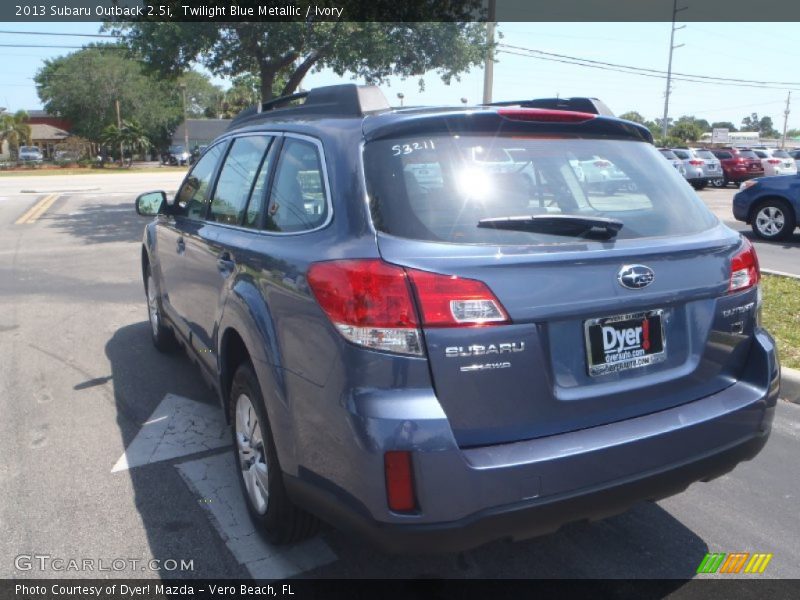 Twilight Blue Metallic / Ivory 2013 Subaru Outback 2.5i