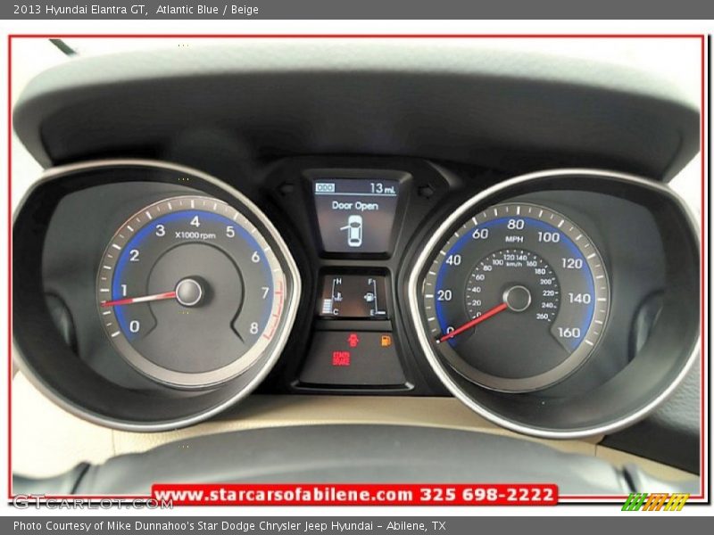 Atlantic Blue / Beige 2013 Hyundai Elantra GT