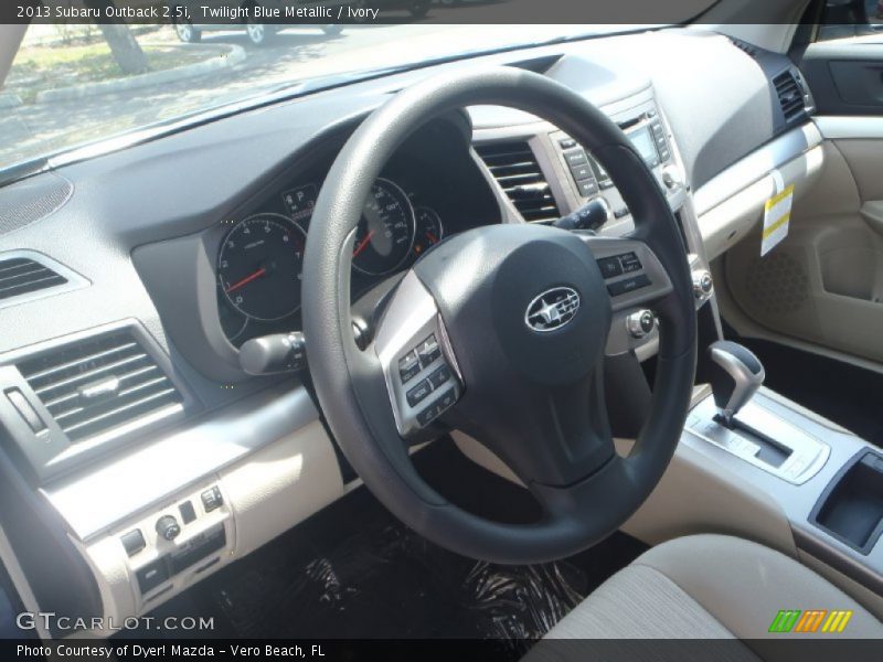 Twilight Blue Metallic / Ivory 2013 Subaru Outback 2.5i