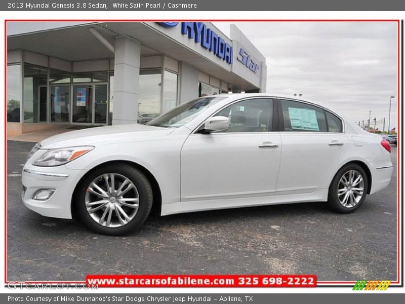 White Satin Pearl / Cashmere 2013 Hyundai Genesis 3.8 Sedan