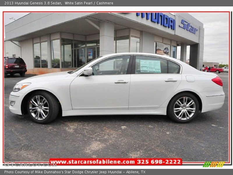 White Satin Pearl / Cashmere 2013 Hyundai Genesis 3.8 Sedan