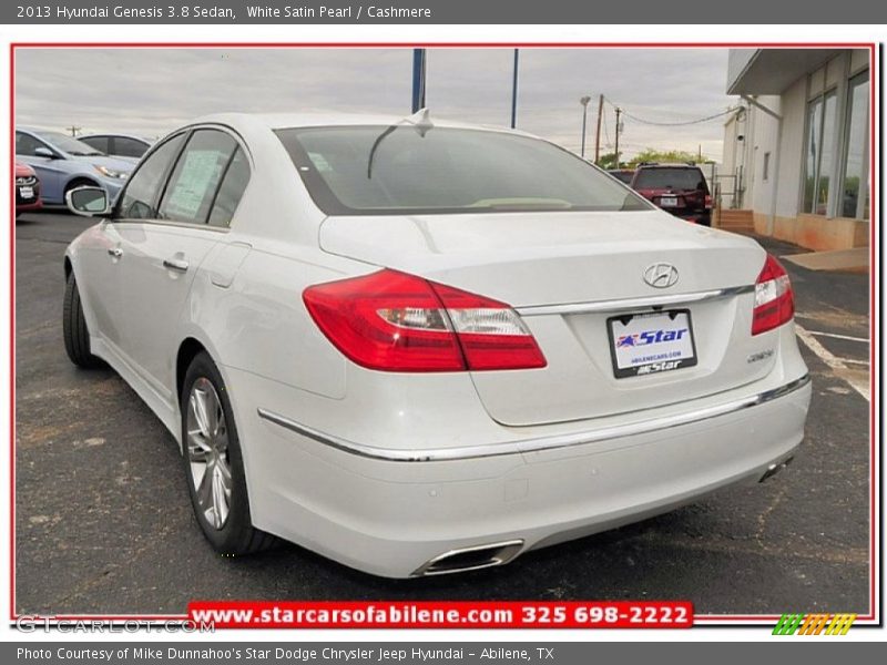 White Satin Pearl / Cashmere 2013 Hyundai Genesis 3.8 Sedan