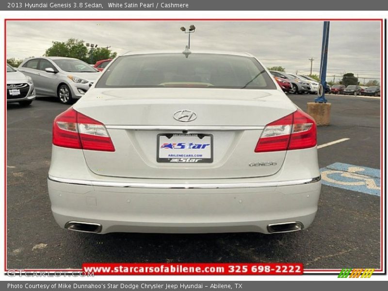 White Satin Pearl / Cashmere 2013 Hyundai Genesis 3.8 Sedan