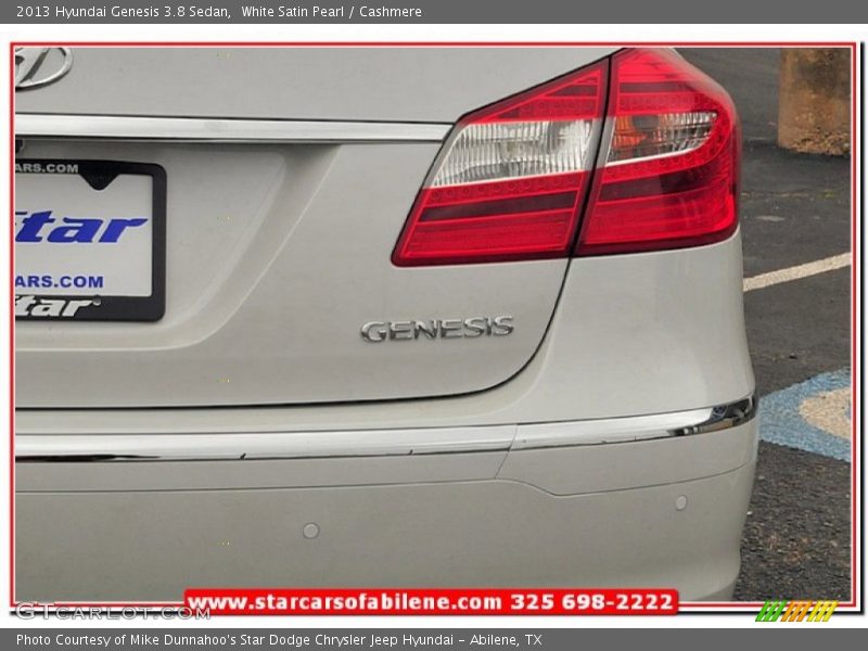 White Satin Pearl / Cashmere 2013 Hyundai Genesis 3.8 Sedan
