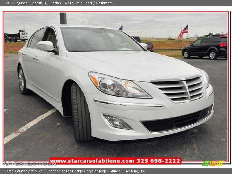 White Satin Pearl / Cashmere 2013 Hyundai Genesis 3.8 Sedan