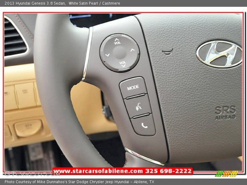 White Satin Pearl / Cashmere 2013 Hyundai Genesis 3.8 Sedan
