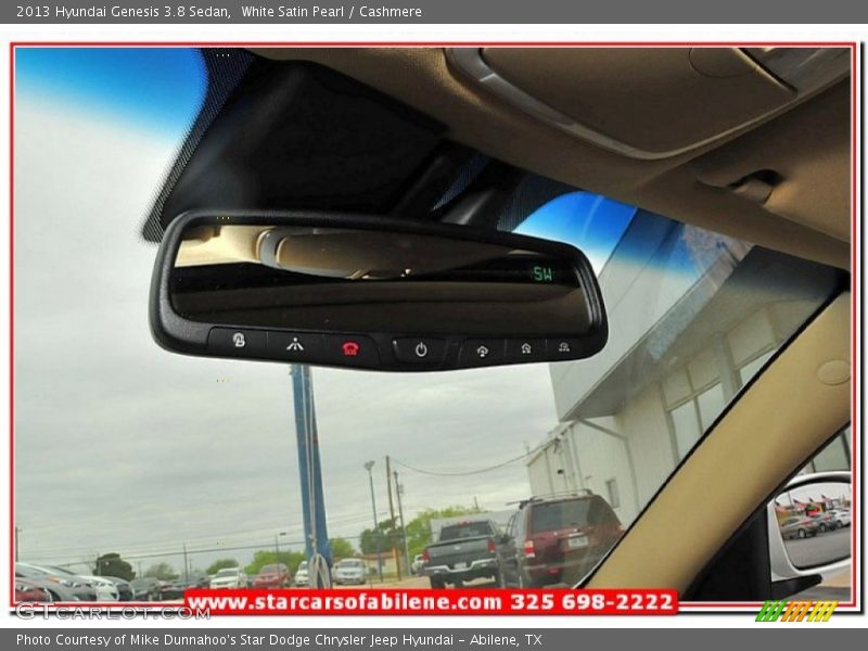 White Satin Pearl / Cashmere 2013 Hyundai Genesis 3.8 Sedan
