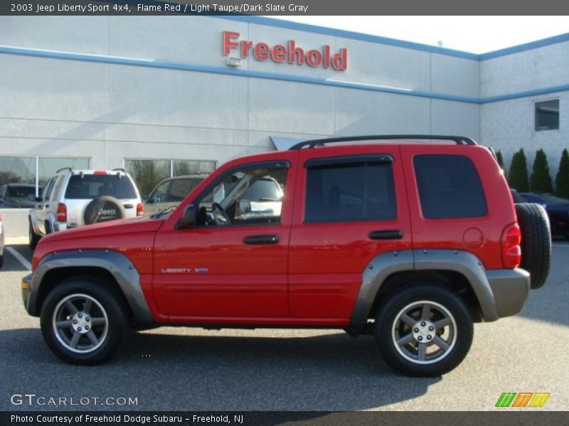 Flame Red / Light Taupe/Dark Slate Gray 2003 Jeep Liberty Sport 4x4