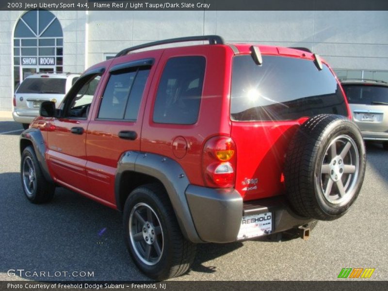 Flame Red / Light Taupe/Dark Slate Gray 2003 Jeep Liberty Sport 4x4