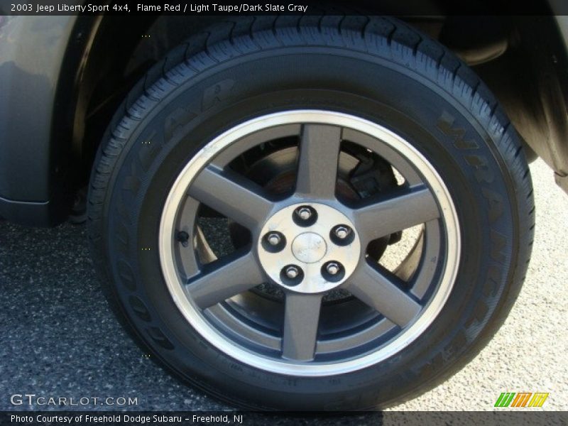 Flame Red / Light Taupe/Dark Slate Gray 2003 Jeep Liberty Sport 4x4