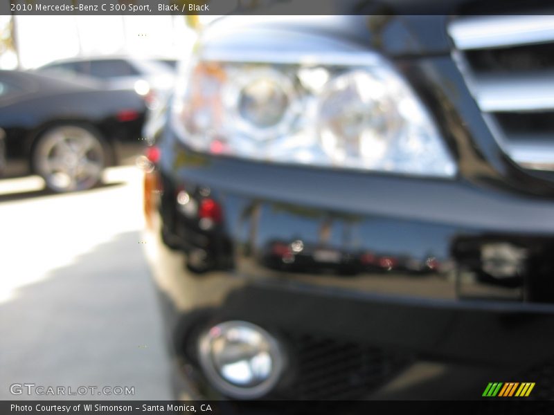 Black / Black 2010 Mercedes-Benz C 300 Sport