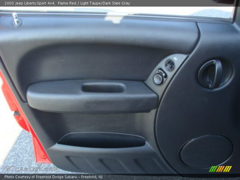 Flame Red / Light Taupe/Dark Slate Gray 2003 Jeep Liberty Sport 4x4