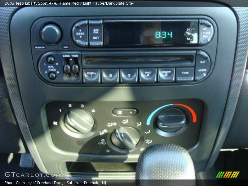 Flame Red / Light Taupe/Dark Slate Gray 2003 Jeep Liberty Sport 4x4