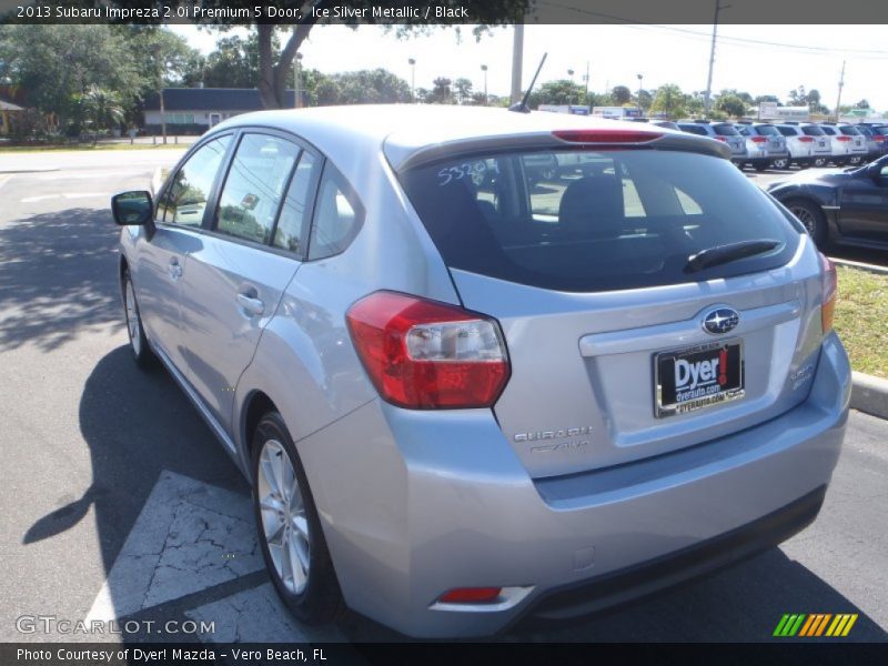 Ice Silver Metallic / Black 2013 Subaru Impreza 2.0i Premium 5 Door