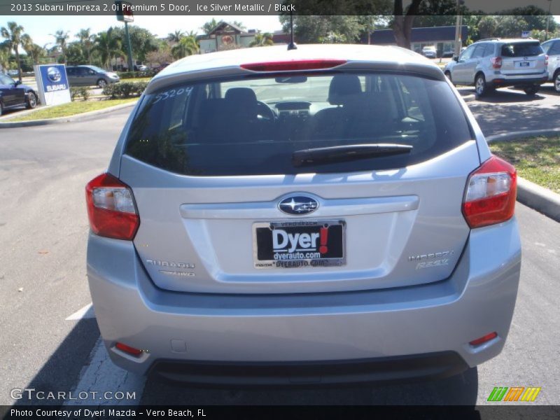 Ice Silver Metallic / Black 2013 Subaru Impreza 2.0i Premium 5 Door