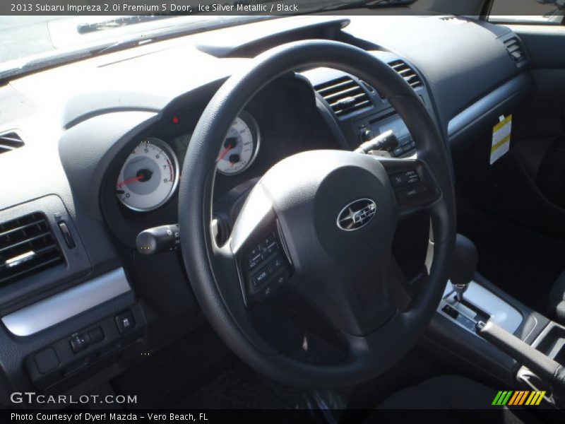 Ice Silver Metallic / Black 2013 Subaru Impreza 2.0i Premium 5 Door