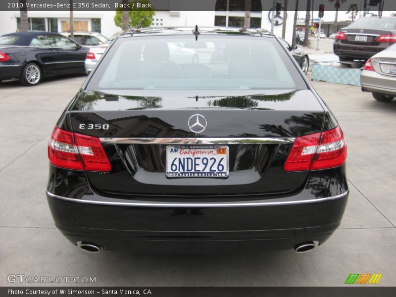Black / Black 2010 Mercedes-Benz E 350 Sedan