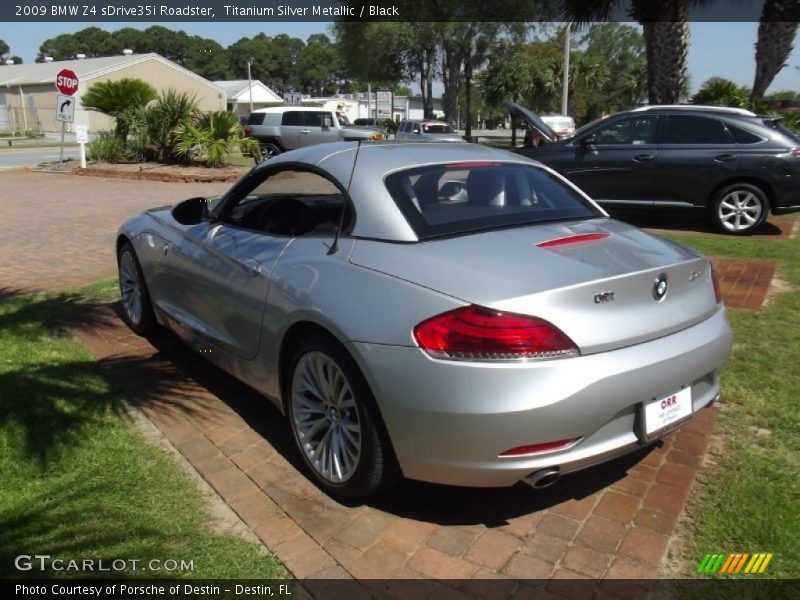 Titanium Silver Metallic / Black 2009 BMW Z4 sDrive35i Roadster
