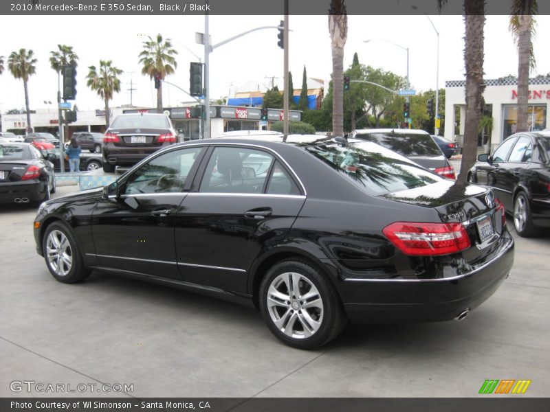 Black / Black 2010 Mercedes-Benz E 350 Sedan