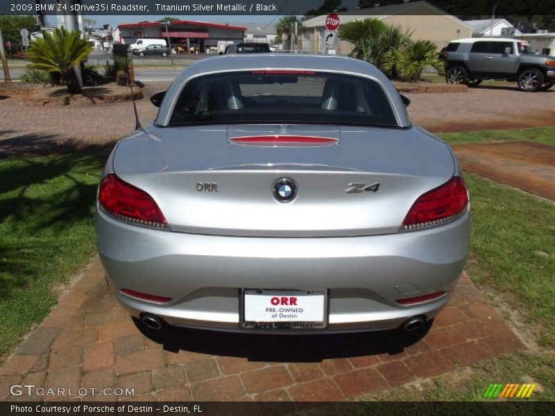 Titanium Silver Metallic / Black 2009 BMW Z4 sDrive35i Roadster